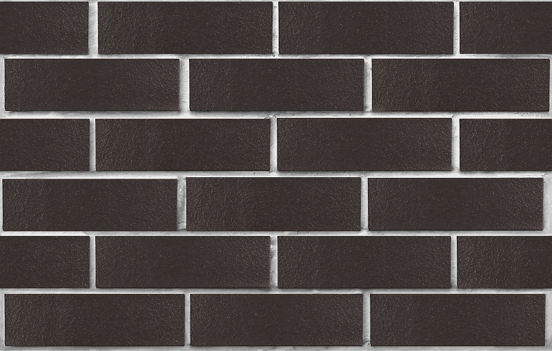 Клинкер фасадный черный Рейкьявик глянцевый