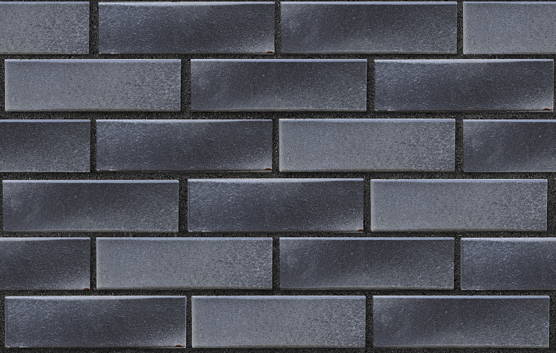 Клинкер фасадный черно-серебристый Берген