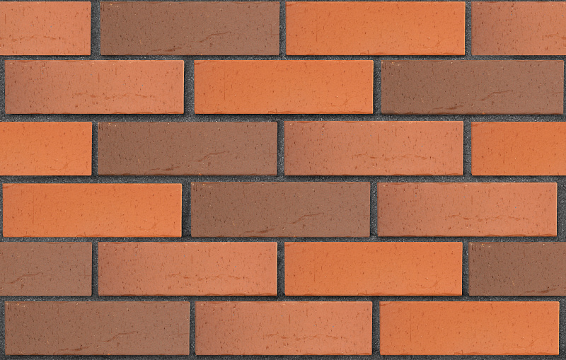 Клинкер фасадный красный флэш Ричмонд