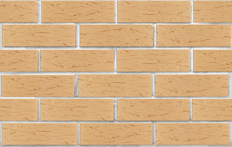 Кирпич лицевой пустотелый пшеничный рустик