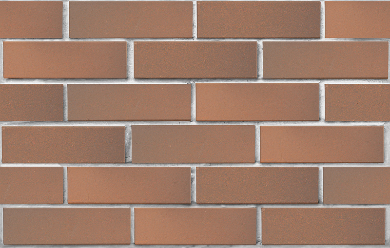 Кирпич лицевой пустотелый светло-коричневый флэш гладкий
